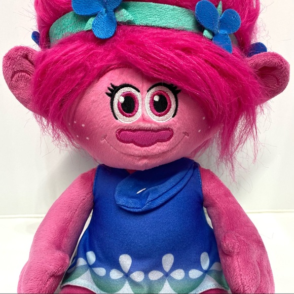 DreamWorks Trolls 18" Stuffed Plush POPPY Doll - Picture 5 of 12